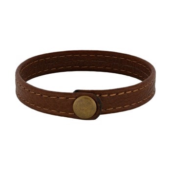 SON armbånd brun kalveskind 21cm 12mm, fra Son of Noa