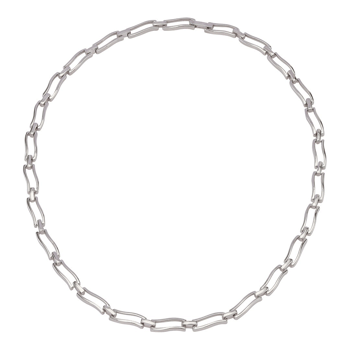 Rhodineret sølv collier, fra Siersbøl