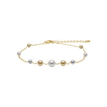 Forgyldt sølv armbånd grå TIFFANYNOR, fra Joanli Nor