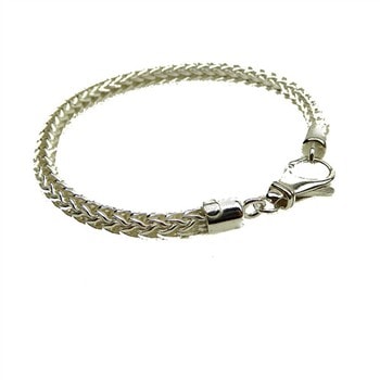 Ø 5,3mm Rævekæde I Blank Sterlingsølv Armbånd 19 cm, fra San - Links of Joy