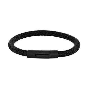 SON armbånd stål - sort 21cm, fra Son of Noa