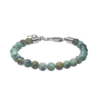 SON armbånd mat afrikansk turkis 6mm, 19cm - 23cm, fra Son of Noa