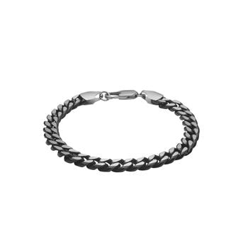 SON armbånd stål IP black 23cm, fra Son of Noa