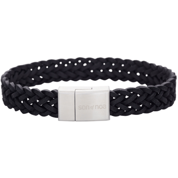 SON armbånd sort kalveskind 19cm, fra Son of Noa
