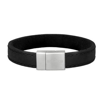 SON armbånd sort kalveskind 19cm 12mm, fra Son of Noa