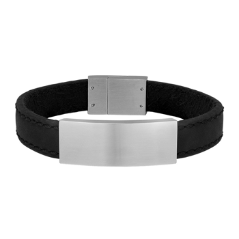 SON armbånd sort kalveskind 19cm 12mm, fra Son of Noa