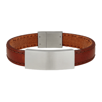 SON armbånd brun kalveskind 23cm 12mm, fra Son of Noa