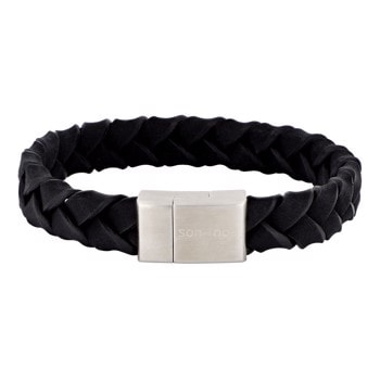 SON armbånd sort kalveskind 21cm, fra Son of Noa