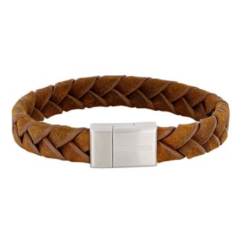 SON armbånd brun kalveskin 21cm, fra Son of Noa