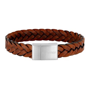 SON armbånd brun kalveskin 19cm, fra Son of Noa
