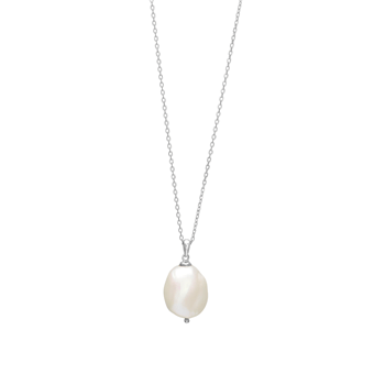 Rhodineret sølvkæde BAROQUE52 perle 20mm , fra Nordahl