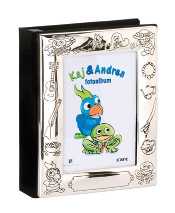 Forsølvet fotoalbum Kaj & Andrea, fra Noa Kids