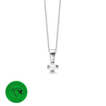 Mary vedh. 8k, hv lg diamant 0,20ct, fra aagaard