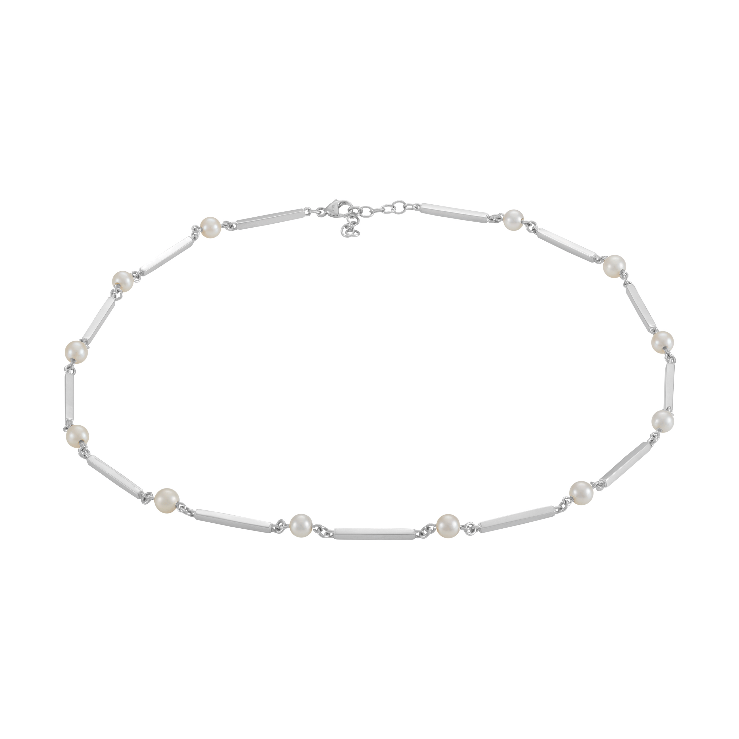 Siersbøl pind & perle collier 40,5+3, fra Siersbøl