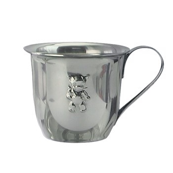 Rustfrit stål krus m. bamse, fra Noa Kids