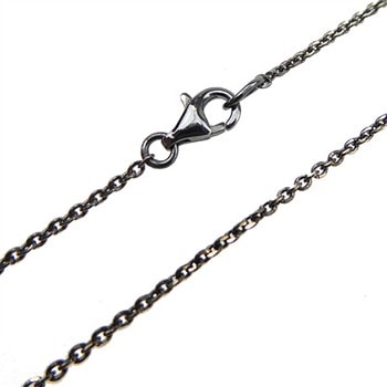 Halskæde - Mirror Anchor - Sterling/Ruthenium 0,4mm 80 cm, fra San - Links of Joy