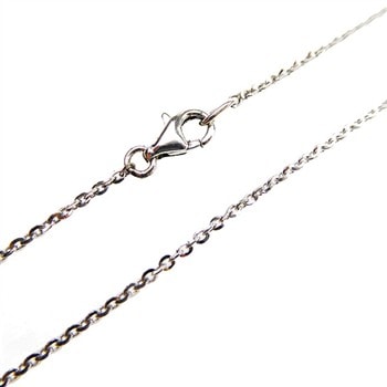 Halskæde - Mirror Anchor - Sterling/Rhodineret 0,4mm 80 cm, fra San - Links of Joy