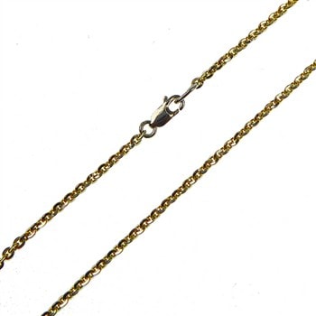 Halskæde - Mirror Anchor - Sterling/forgyldt 0,5mm 80 cm, fra San - Links of Joy