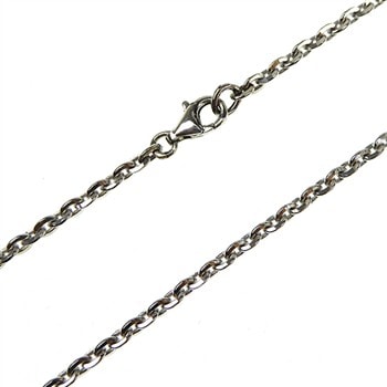Armbånd - Mirror Anchor - Sterling/Rhodium 0,8mm 21 cm, fra San - Links of Joy