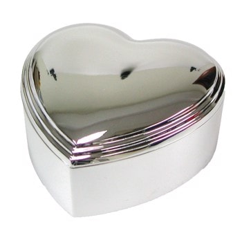 Forkromet smykkeskrin 10x10 cm, fra Noa Kids