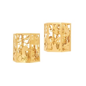 2-pk lysestage - Den grimme ælling - 18k fg , fra H.C. Andersen Home