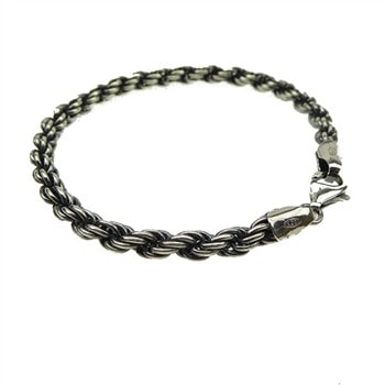 5mm Bjørn Borg - Cordel kæde i Let Oxyderet Sterlingsølv Armbånd 23 cm, fra San - Links of Joy
