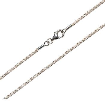 Armbånd eller halskæde - Blank/925 DiamondCut 1,8mm  90cm, fra San - Links of Joy