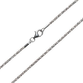 Armbånd eller halskæde - Rhodineret/925-DiamondCut=1,8mm  90cm, fra San - Links of Joy