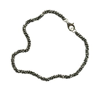 Armbånd & halskæde - Oxideret/925 DiamondCut= 2,8mm 80cm, fra San - Links of Joy
