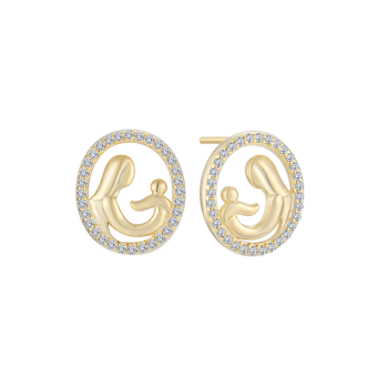 Sølvforgyldt ørestikker, fra Støvring Design