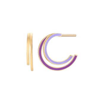 Sølvforgyldt creoler, fra Støvring Design