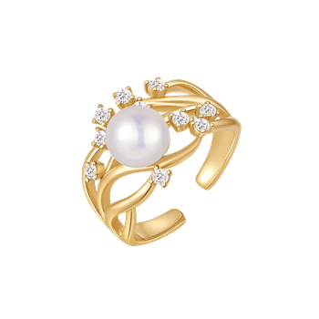 Sølvforgyldt ring, fra Støvring Design