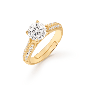 Sølvforgyldt ring, fra Støvring Design