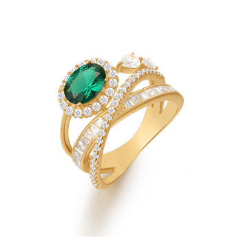 Sølvforgyldt ring, fra Støvring Design