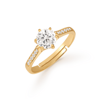 Sølvforgyldt ring, fra Støvring Design
