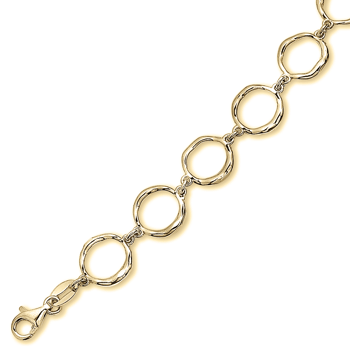 Forgyldt sølv armbånd fra Støvring Design