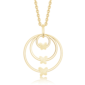Sølvforgyldt collier, fra Støvring Design