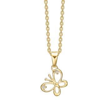 Sølvforgyldt collier, fra Støvring Design