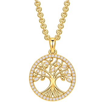 Halskæde, forgyldt sølv fra Støvring Design