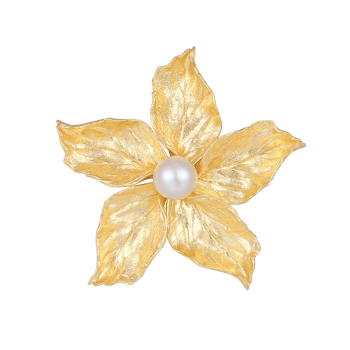 Forgyldt sølv broche, fra Støvring Design