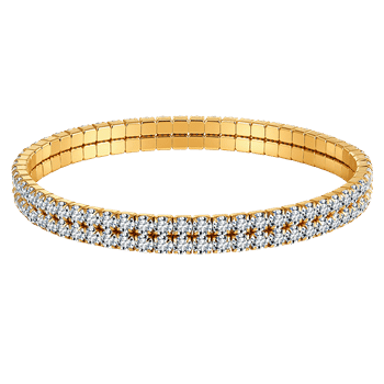 Stål forgyldt armbånd, fra Støvring Design