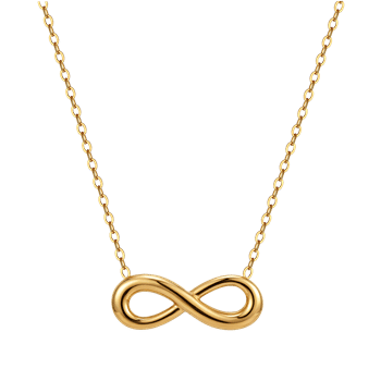 Stål forgyldt collier, fra Støvring Design