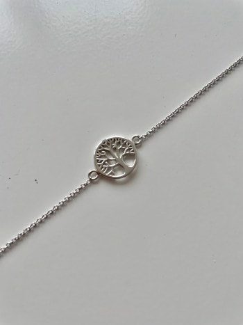 Armbånd sølv rhodineret livets træ, fra L&G