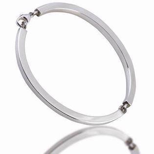 Randers Sølv - sterling sølv armring med karabin