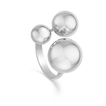 Randers Sølv's Elegant håndlavet kuglering i massiv sølv - 21 mm
