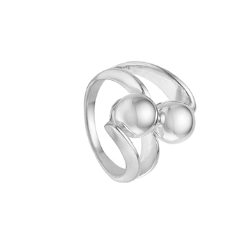 Randers Sølv's Elegant håndlavet kuglering i massiv sølv - 18 mm