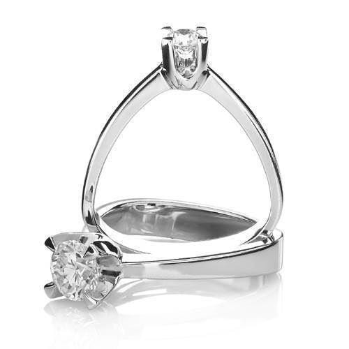 Lækker solitaire ring fra Ruben Svart - køb hos Guldsmykket til de bedste priser