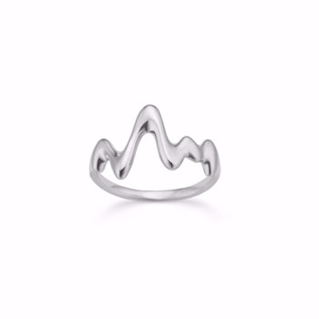 Elena - Sølv ring med bølget design - Seville