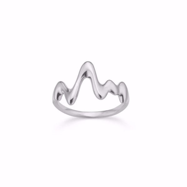 Elena - Sølv ring med bølget design - Seville