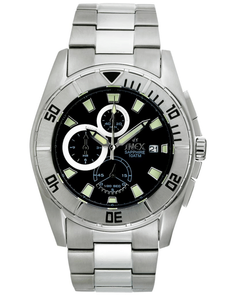 A53202S5I, INEX HERREUR-STÅL MED LÆNKE + CHRONO Quartz Herre m/lænke